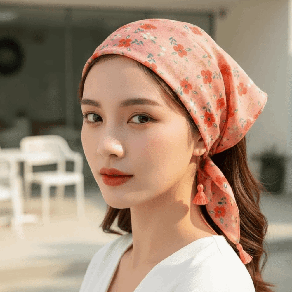 넥 랩 코튼-린넨 스퀘어 스카프 프린지 장식 통기성 헤 - Bandana Cotton 리뷰 및 가격