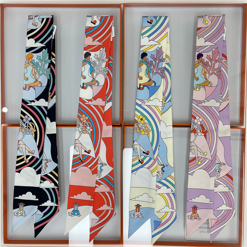 여성 100% 뽕나무 실크 스카프 헤어 밴드 랩 가방  - Ascot Neck Scarf 리뷰 및 가격