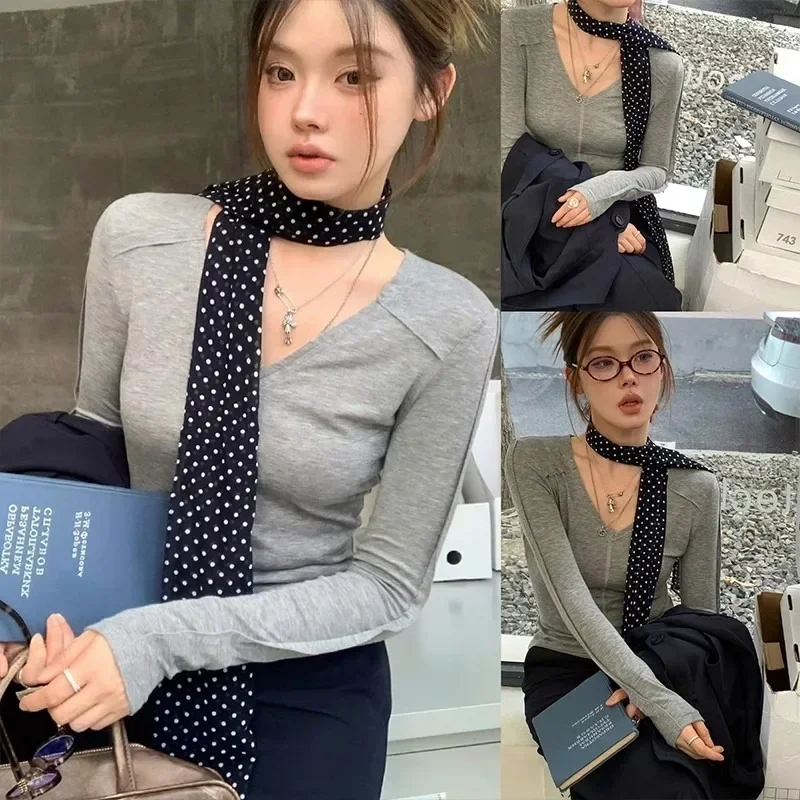 레오파드 인쇄 스카프 레트로 폴카 도트 여성 넥타이 다 - Silk Tie Striped 리뷰 및 가격
