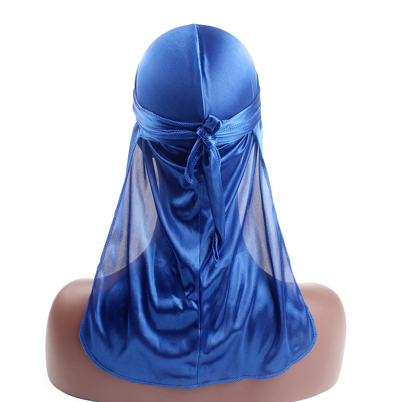 새틴 듀라그 여성 남성 헤드스카프 터번 롱테일 헤드 스 - Bandana Doo Rag 리뷰 및 가격
