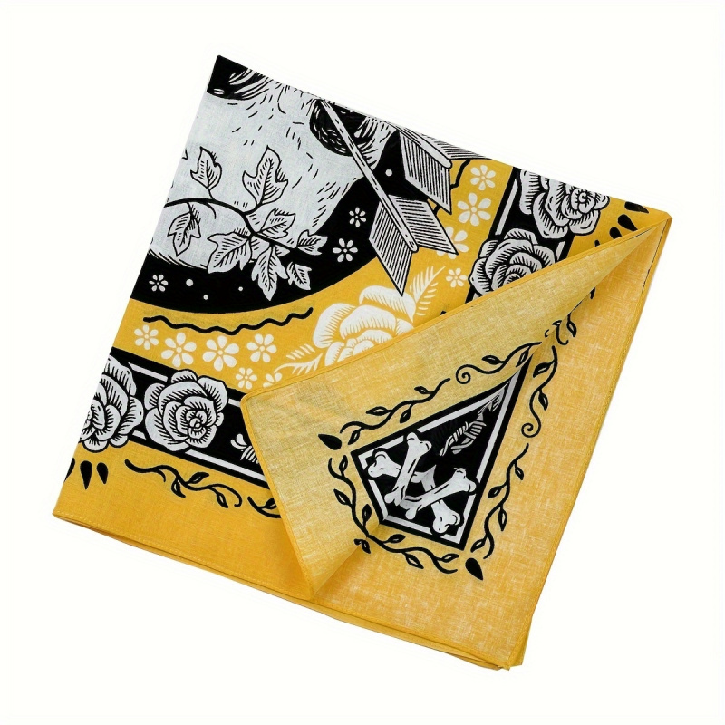 스컬 애로우 레트로 헤드스카프 스퀘어 스카프 힙합 오토 - Bandana Cotton 리뷰 및 가격