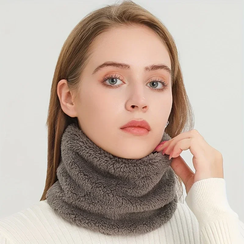 방풍 플러시 인피니티 스카프 단색 넥 게이터 귀여운 방 - Infinity Scarf Knit 리뷰 및 가격