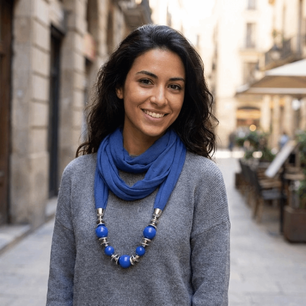 쉬폰 스카프 목걸이 비즈 장식 에스닉 스타일 펜던트 스 - Infinity Scarf Knit 리뷰 및 가격